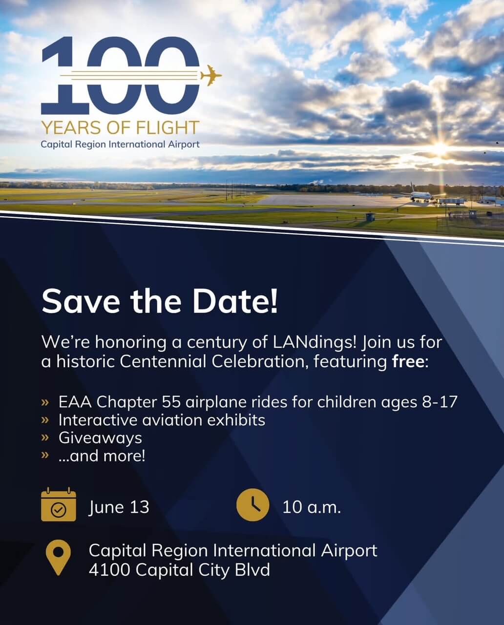 100 Years of Flight, Save the Date!