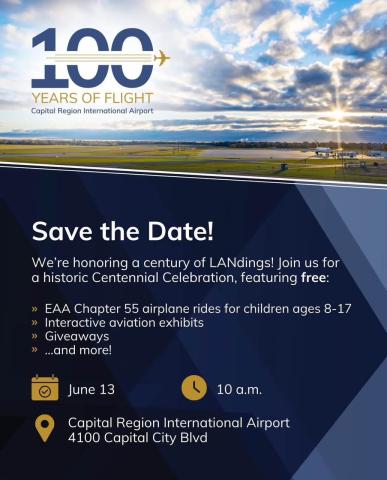 100 Years of Flight. Save the Date