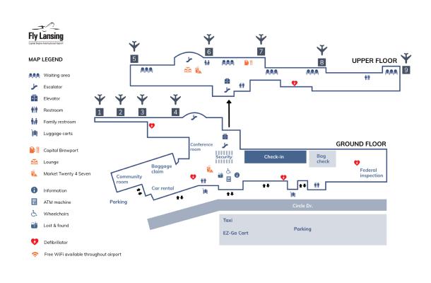 map of LAN airport