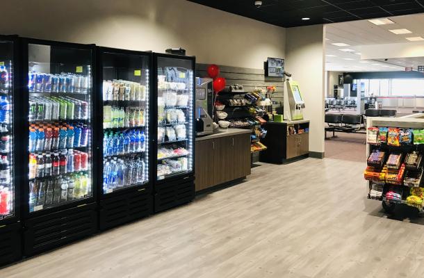 snacks and drinks available at the airport